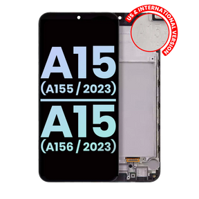 OLED Assembly With Frame Compatible For Samsung Galaxy A15 4G (A155 / 2023) / A15 5G (A156 / 2023) (US & International) (Service Pack) (All Colors)