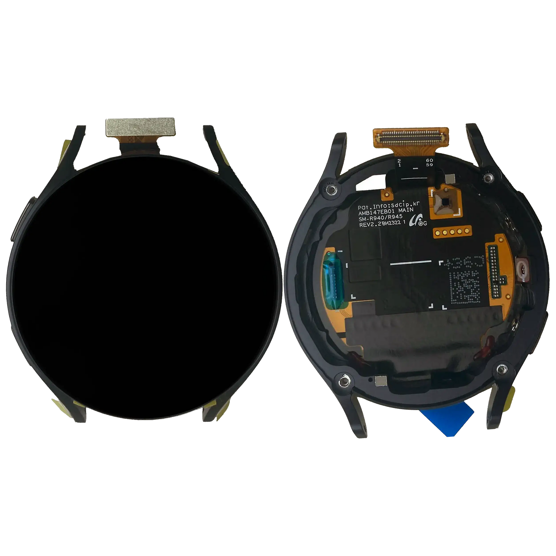LCD Assembly Compatible For Samsung Galaxy Watch 6 (44mm) (Service Pack) (Graphite)