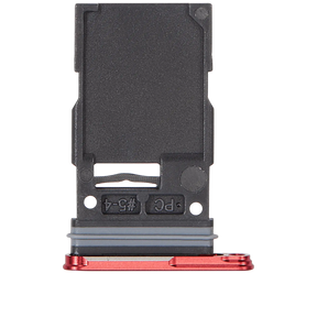Single Sim Card Tray Compatible For Samsung Galaxy S25 / S25 Plus (Premium) (Coral Red)