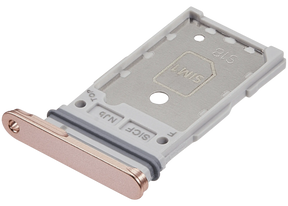 Dual Sim Card Tray Compatible For Samsung Galaxy S25 / S25 Plus (Premium) (Pink Gold)