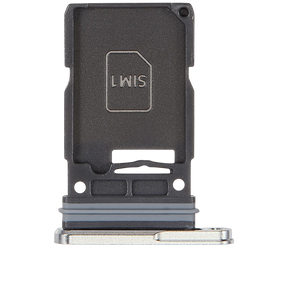 Single Sim Card Tray Compatible For Samsung Galaxy S25 Ultra (Titanium White Silver)