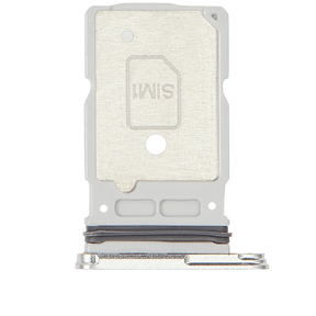 Dual Sim Card Tray Compatible For Samsung Galaxy S25 Ultra (Titanium White Silver)