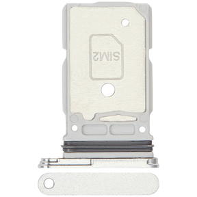 Dual Sim Card Tray Compatible For Samsung Galaxy S25 Ultra (Titanium White Silver)