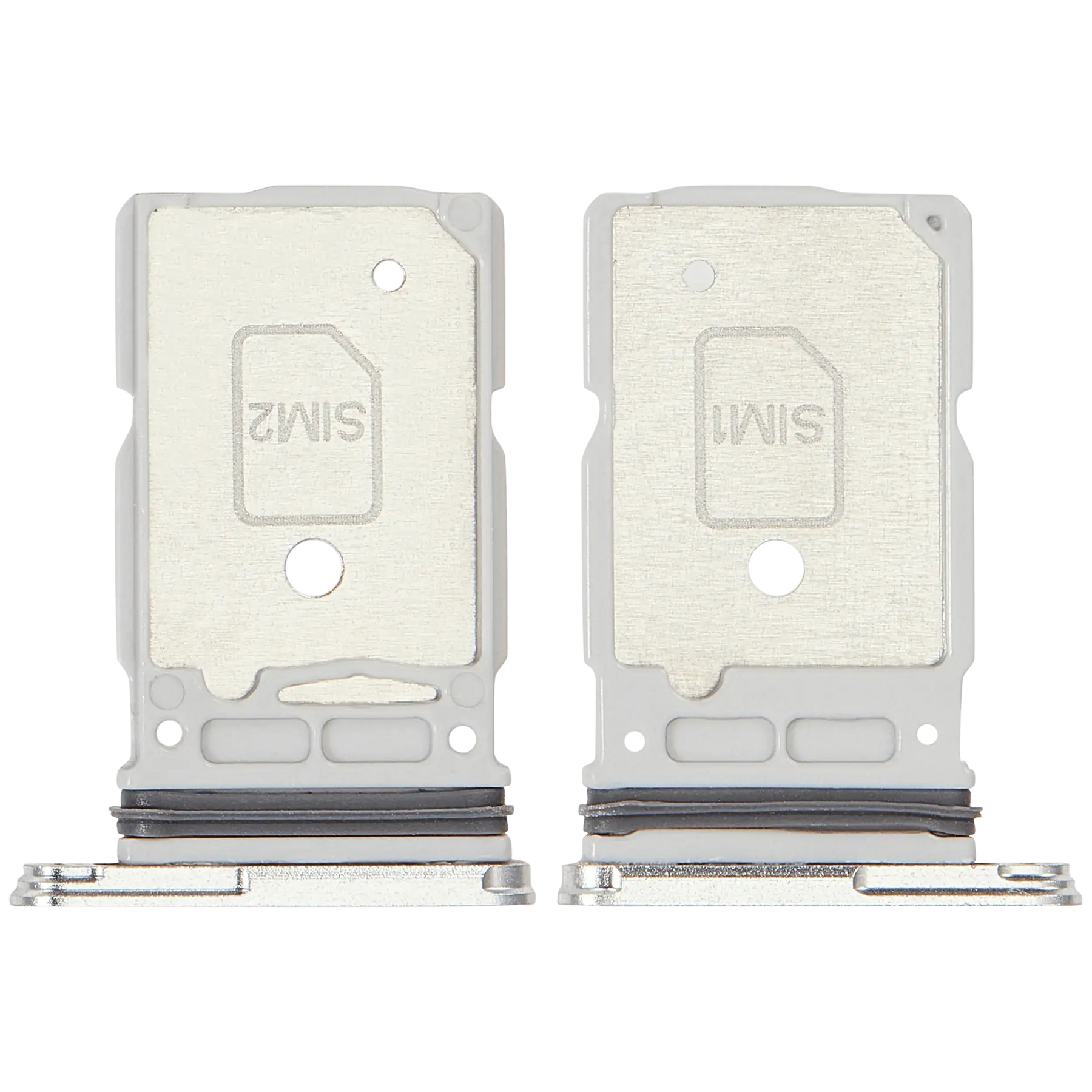 Dual Sim Card Tray Compatible For Samsung Galaxy S25 Ultra (Titanium White Silver)