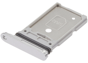 Dual Sim Card Tray Compatible For Samsung Galaxy S25 Ultra (Titanium White Silver)