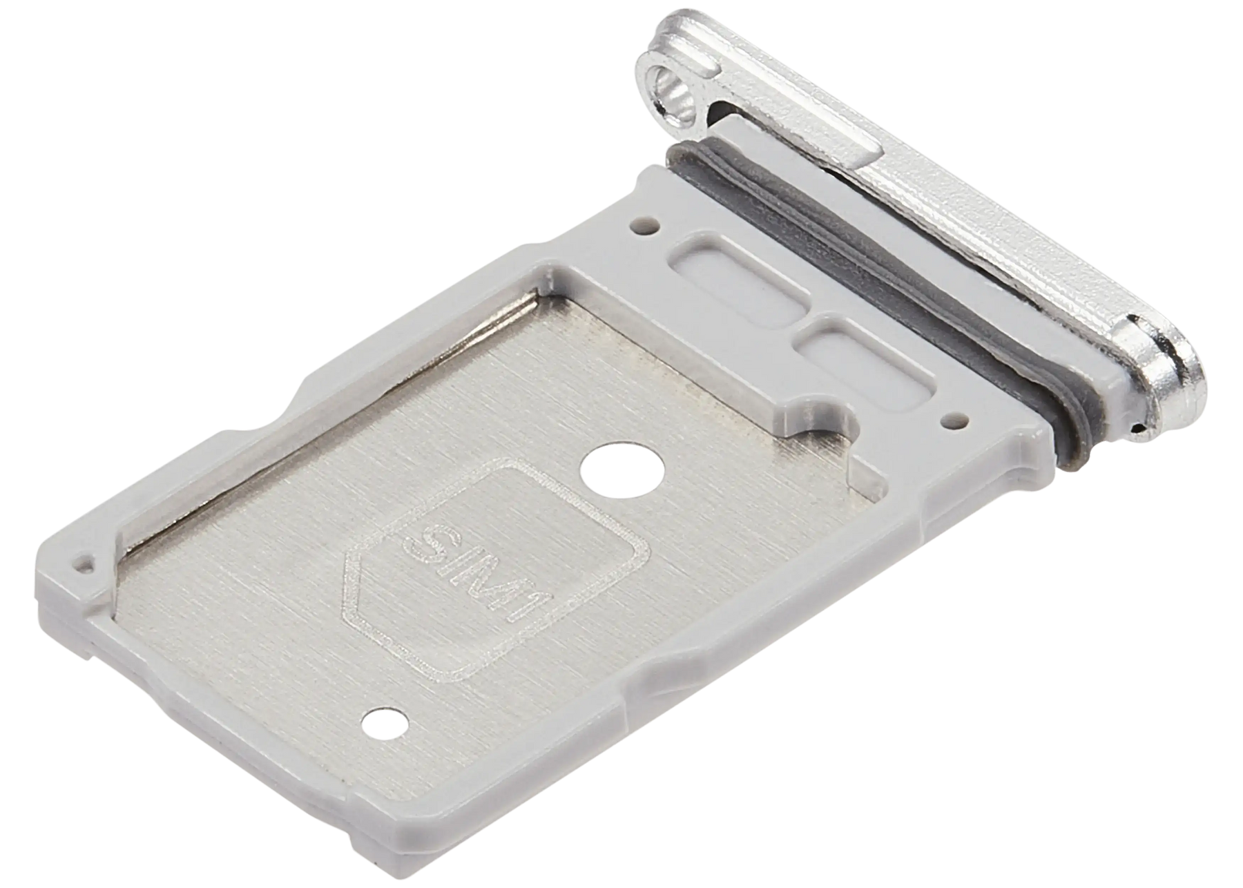 Dual Sim Card Tray Compatible For Samsung Galaxy S25 Ultra (Titanium White Silver)