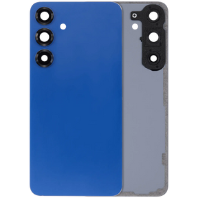 Back Cover Glass With Camera Lens Compatible For Samsung Galaxy S25 Plus 5G (No Logo) (Aftermarket Plus) (Navy)