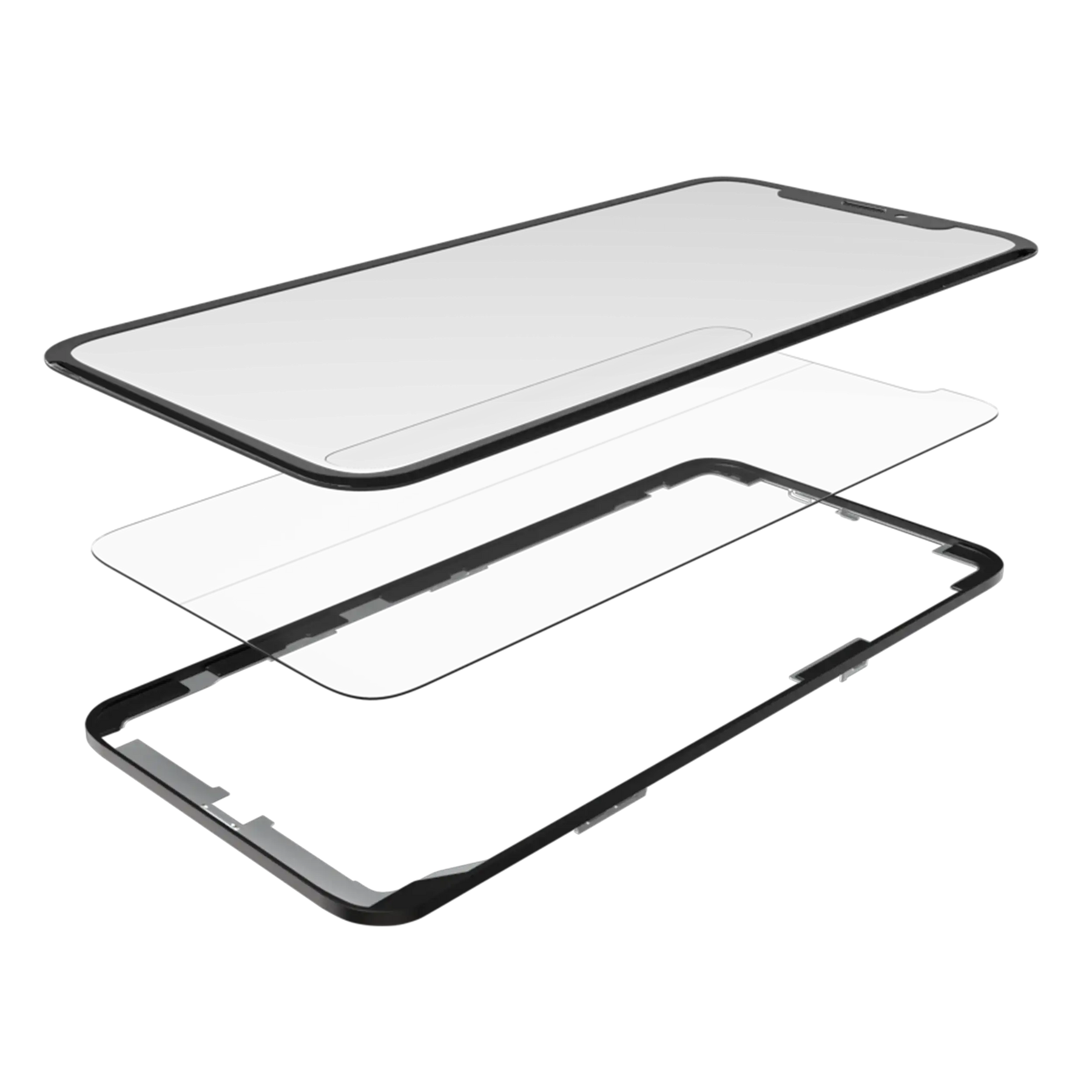 3 in 1 (Glass With OCA Pre-Installed + Frame) Compatible For iPhone 11 Pro Max (OCA Master)