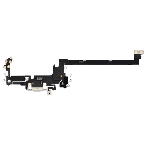 Charging Port Flex Cable Compatible For iPhone 17 Pro (Premium) (US Version) (Silver)