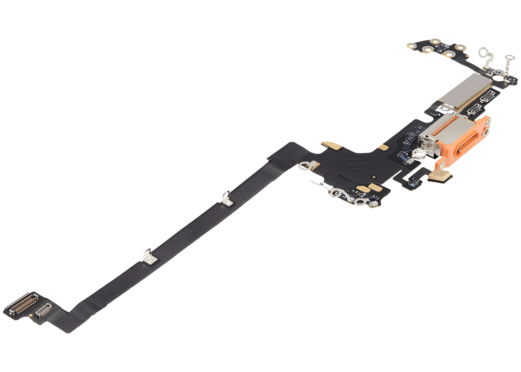 Charging Port Flex Cable Compatible For iPhone 17 Pro (Premium) (US Version) (Cosmic Orange)