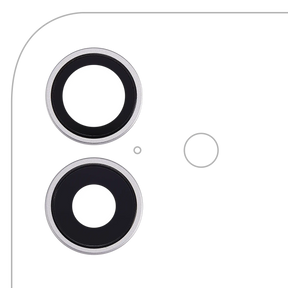 Back Camera Lens With Bracket & Bezel For iPhone 17 (Premium) (White)