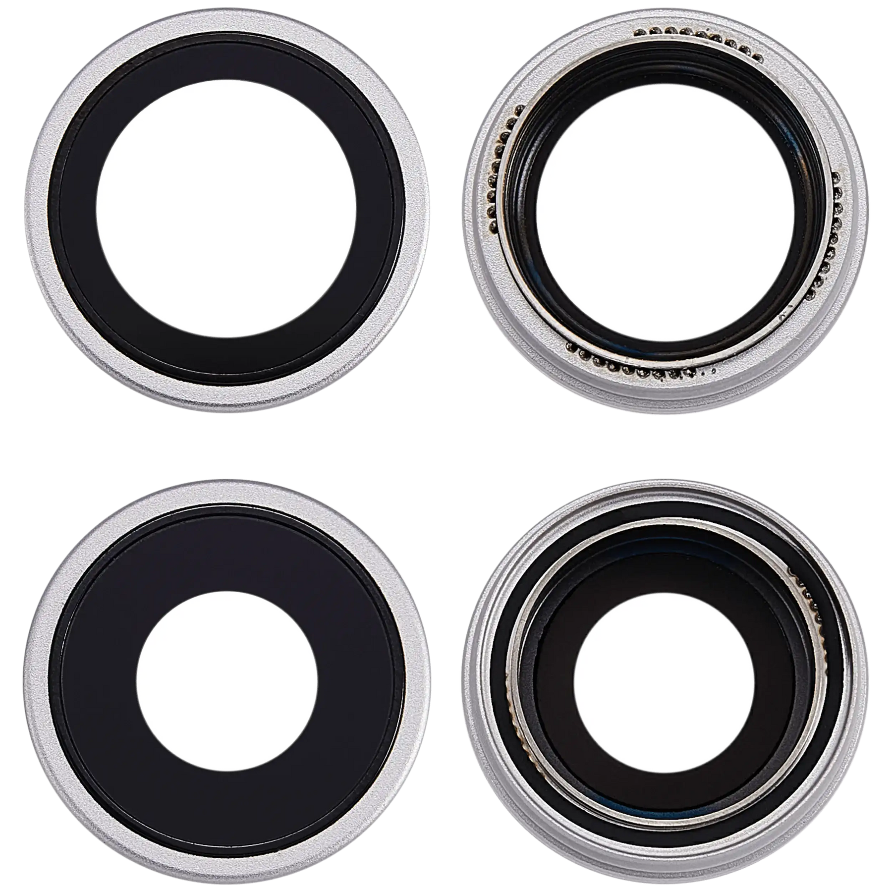 Back Camera Lens With Bracket & Bezel For iPhone 17 (Premium) (White)