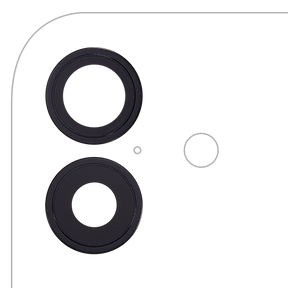 Back Camera Lens With Bracket & Bezel For iPhone 17 (Premium) (Black)