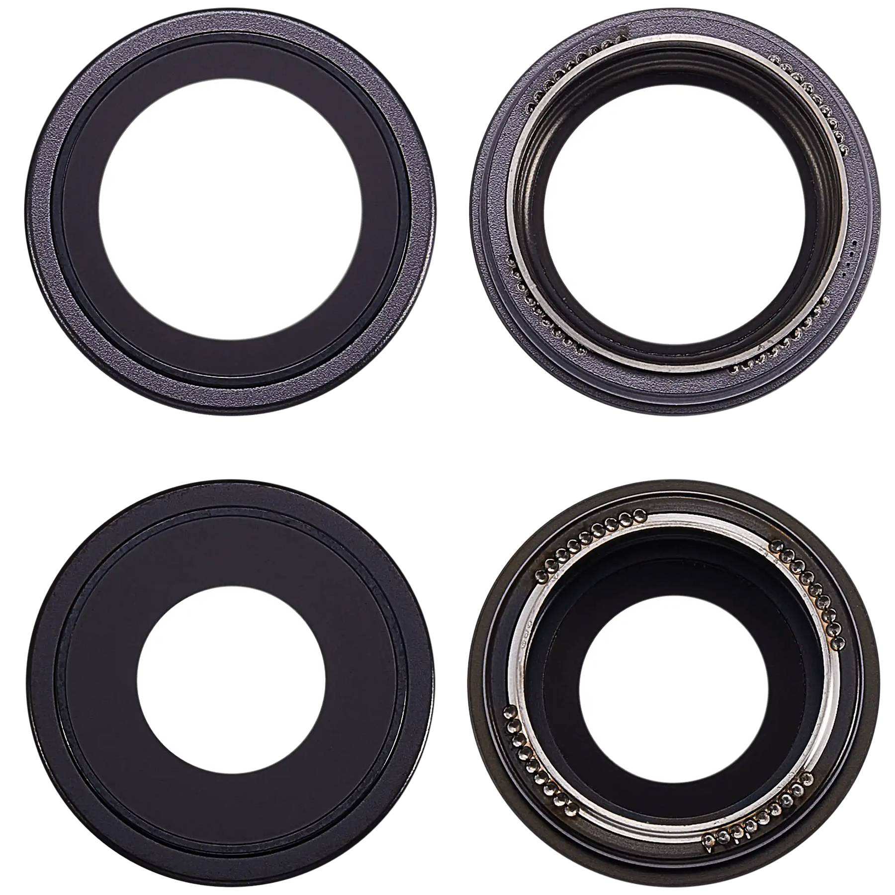 Back Camera Lens With Bracket & Bezel For iPhone 17 (Premium) (Black)