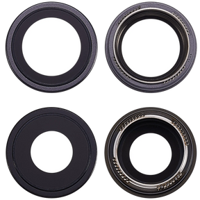 Back Camera Lens With Bracket & Bezel For iPhone 17 (Premium) (Black)