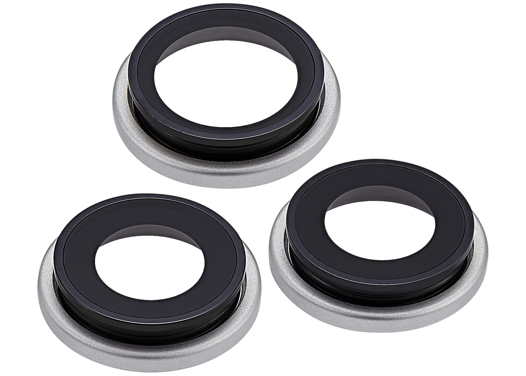 Back Camera Lens With Bracket & Bezel For iPhone 17 Pro/ 17 Pro Max (Premium) (Silver)