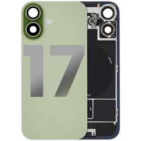 Back Glass w/ MagSafe Magnet & NFC & Flashlight Flex Compatible For iPhone 17 (Used OEM Pull: Grade A) (Sage )