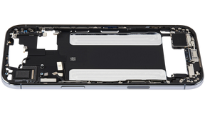 Mid-Frame Housing W/ Charging Port Flex & Small Parts For iPhone Air (US Version) (Used OEM Pull: Grade A) (Sky Blue)