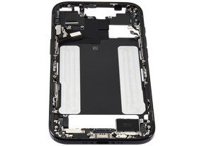 Mid-Frame Housing W/ Charging Port Flex & Small Parts For iPhone Air (US Version) (Used OEM Pull: Grade A) (Space Black)