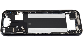 Mid-Frame Housing W/ Charging Port Flex & Small Parts For iPhone Air (US Version) (Used OEM Pull: Grade A) (Space Black)