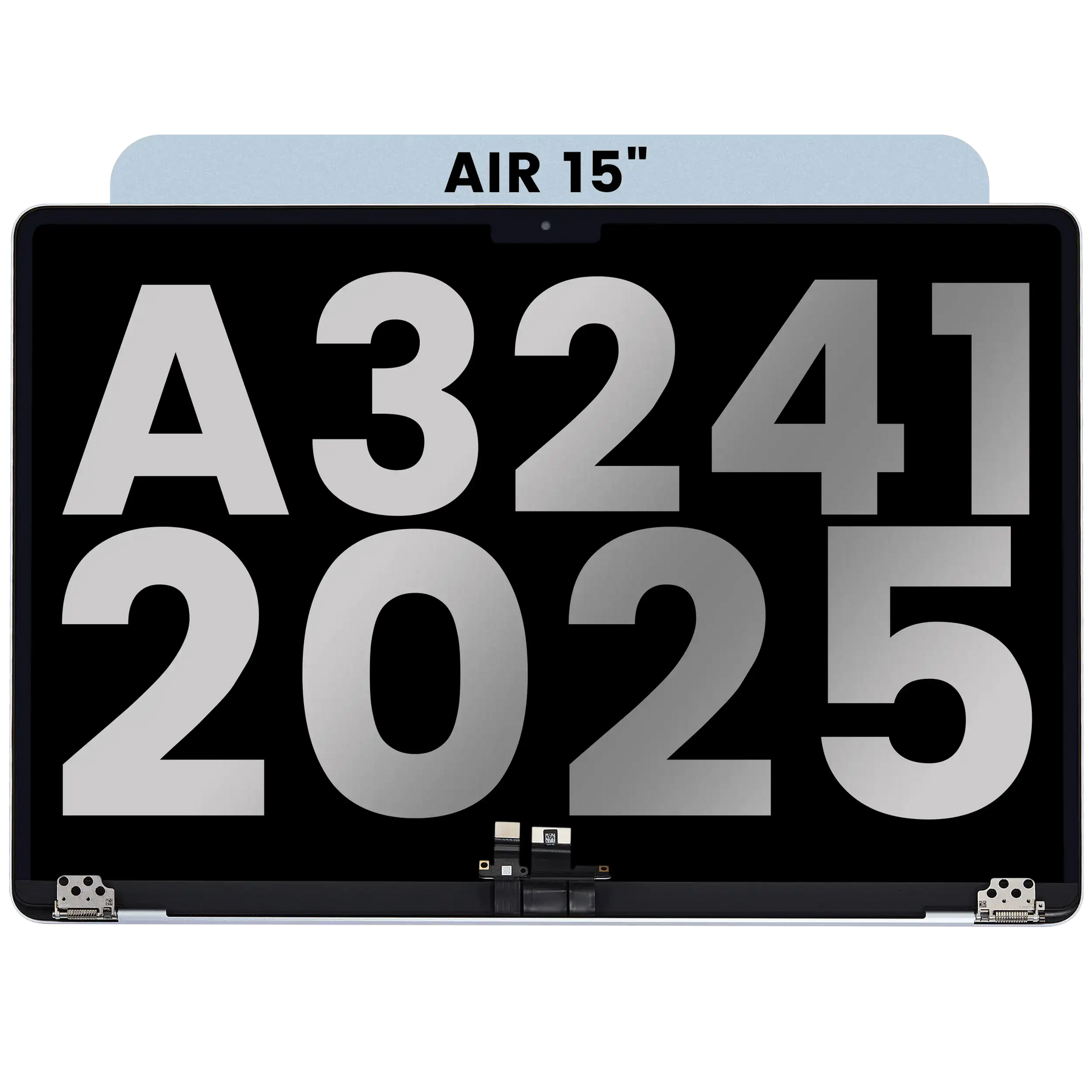 Complete LCD Display Assembly For MacBook Air 15" (A3241 / Early 2025) (Used OEM Pull: Grade A) (Sky Blue)