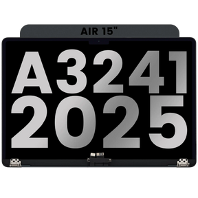 Complete LCD Display Assembly For MacBook Air 15" (A3241 / Early 2025) (Used OEM Pull: Grade A) (Midnight)