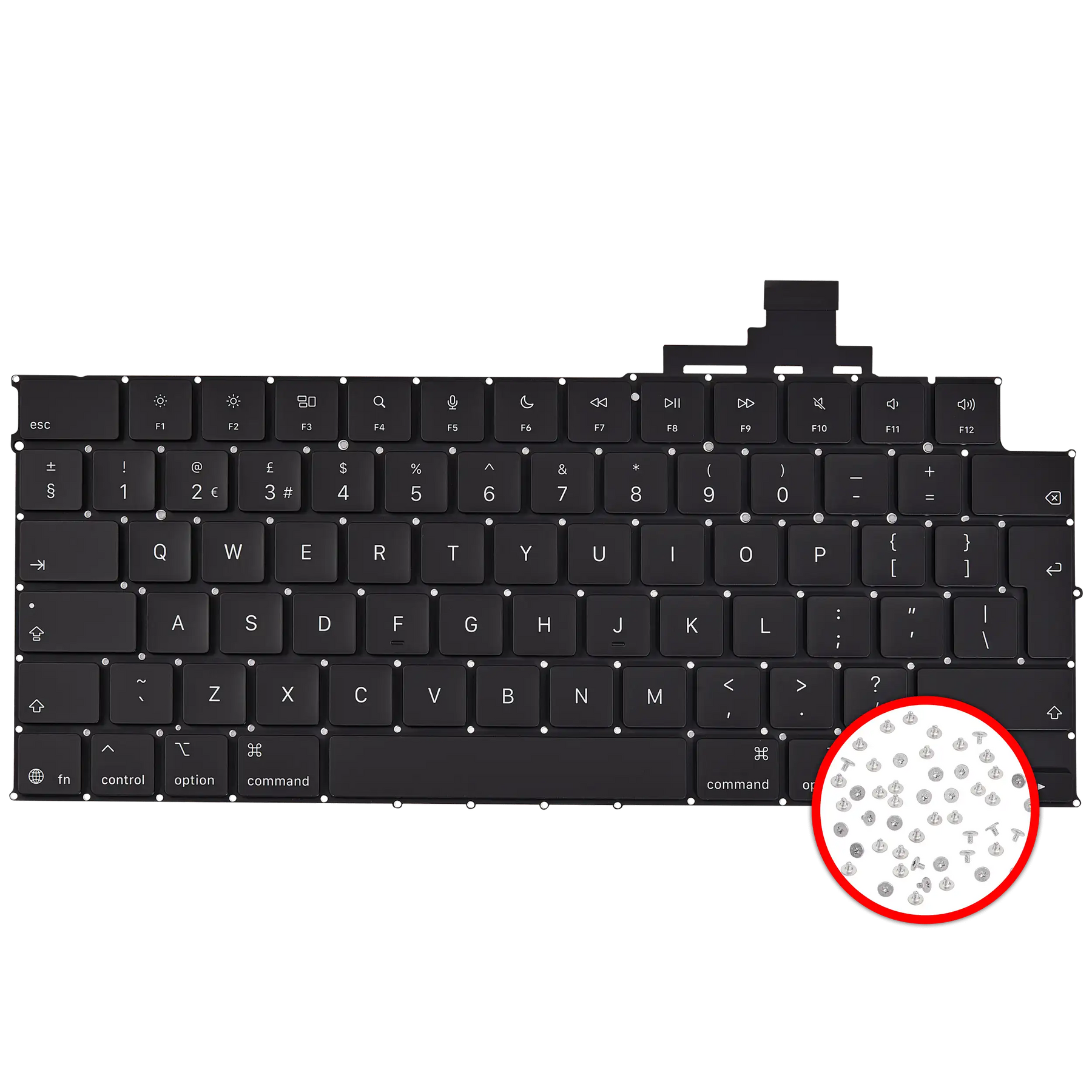 Keyboard W/ Backlight & Screws For MacBook Air 15" (A3241 / Early 2025) (UK English)