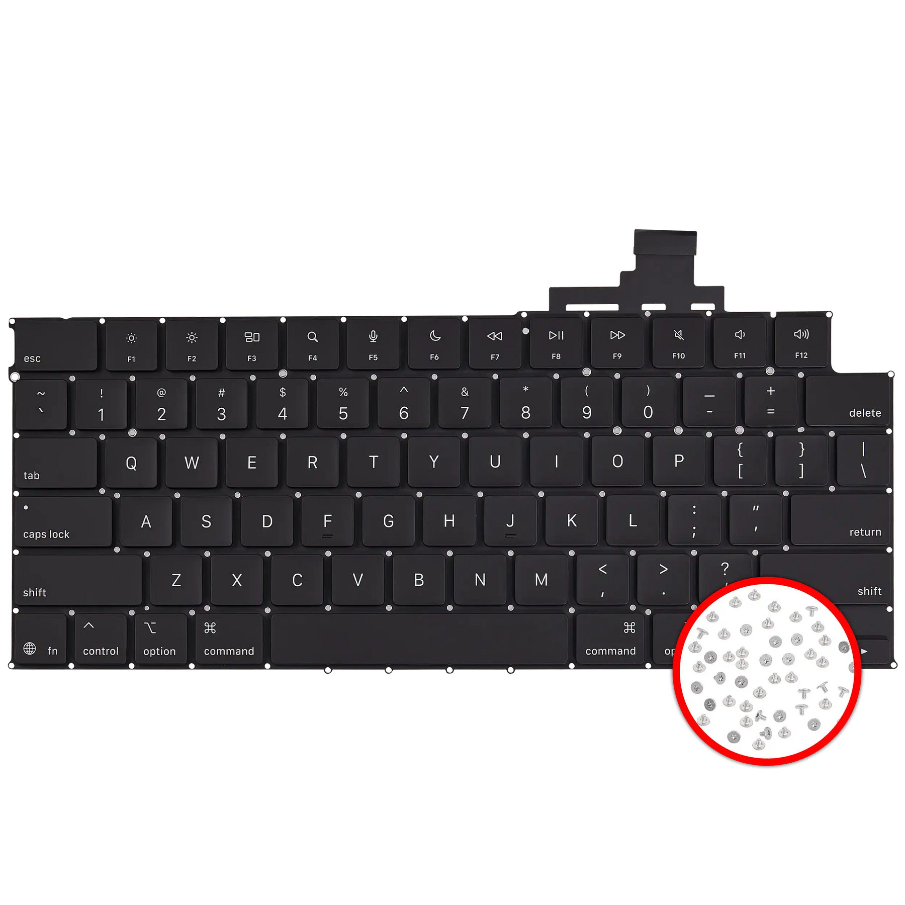 Keyboard W/ Backlight & Screws For MacBook Air 13" (A3240 / Early 2025) (US English)