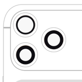 Back Camera Lens (Glass Only) With Adhesive For iphone 17 Pro / 17 Pro Max (3 piece set) (Real Sapphire) (Premium)