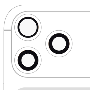 Back Camera Lens (Glass Only) With Adhesive For iphone 17 Pro / 17 Pro Max (3 piece set) (Real Sapphire) (Premium)