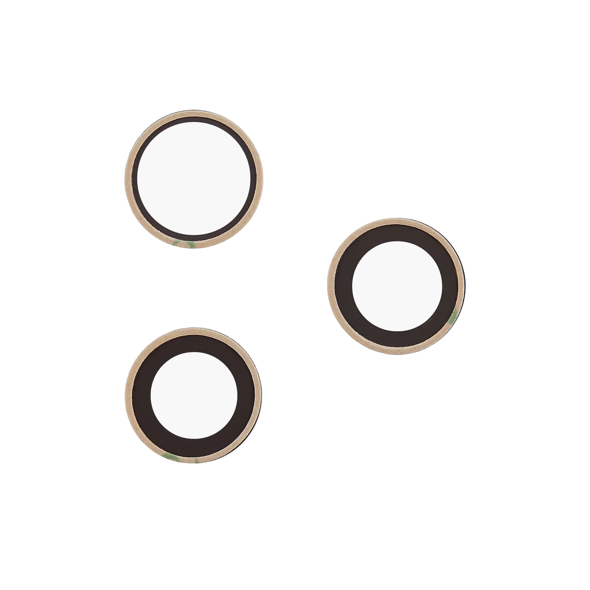 Back Camera Lens (Glass Only) With Adhesive For iphone 17 Pro / 17 Pro Max (3 piece set) (Real Sapphire) (Premium)