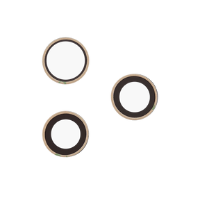 Back Camera Lens (Glass Only) With Adhesive For iphone 17 Pro / 17 Pro Max (3 piece set) (Real Sapphire) (Premium)