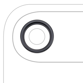 Back Camera Lens With Bracket & Bezel For iPhone Air (Premium) (Space Black)