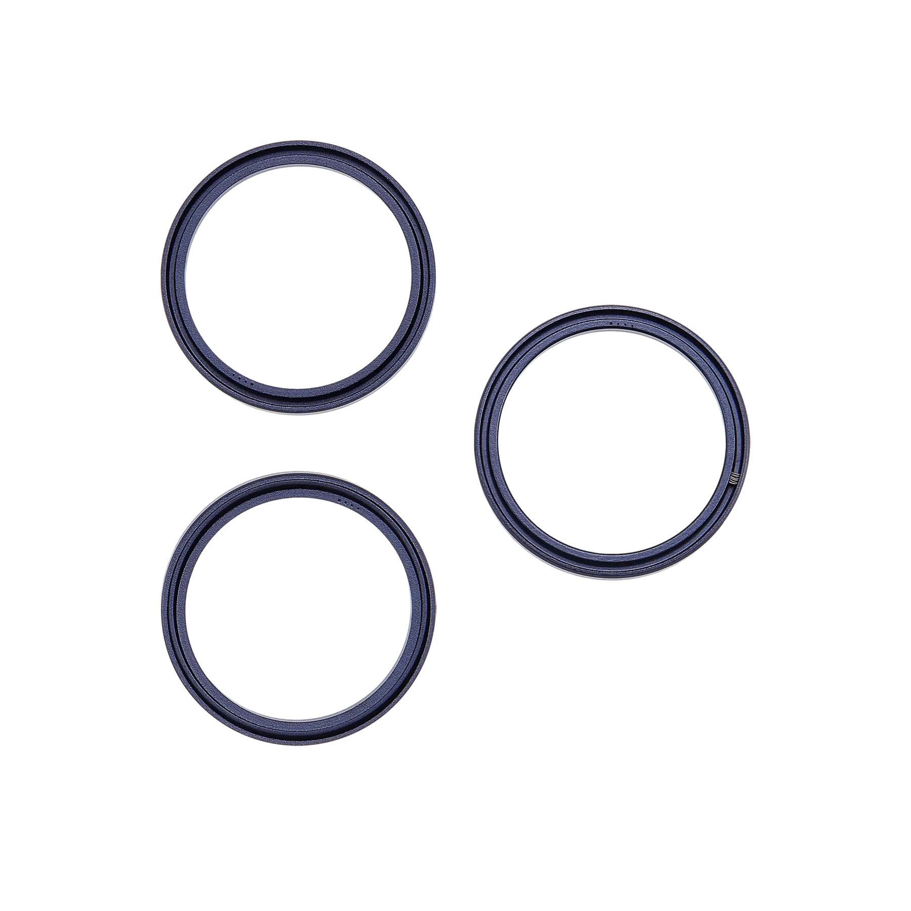 Back Camera Bezel Ring Only For iPhone 17 Pro / 17 Pro Max (Deep Blue) (3 Piece Set)