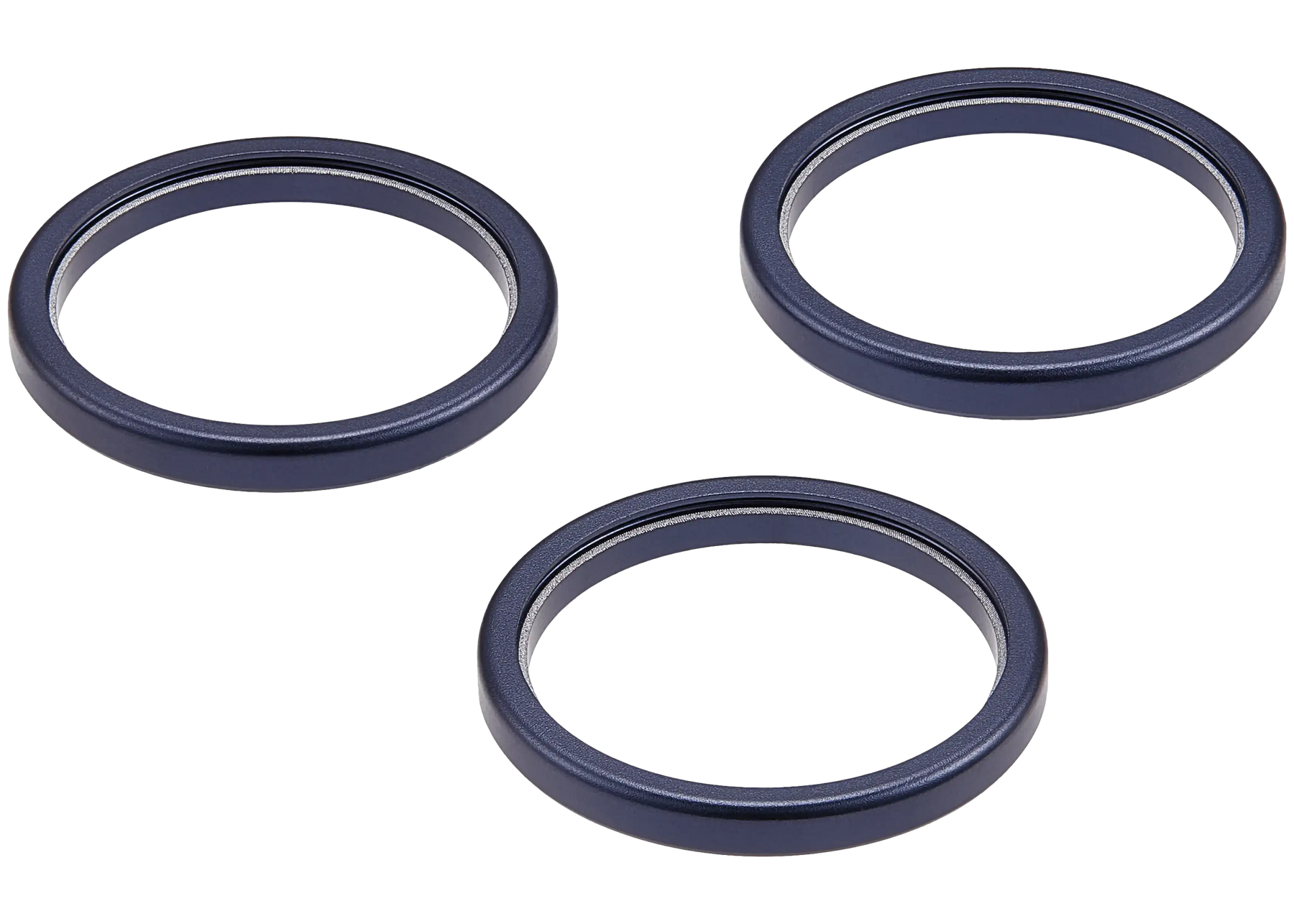 Back Camera Bezel Ring Only For iPhone 17 Pro / 17 Pro Max (Deep Blue) (3 Piece Set)