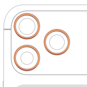 Back Camera Bezel Ring Only For iPhone 17 Pro / 17 Pro Max (Cosmic Orange) (3 Piece Set)