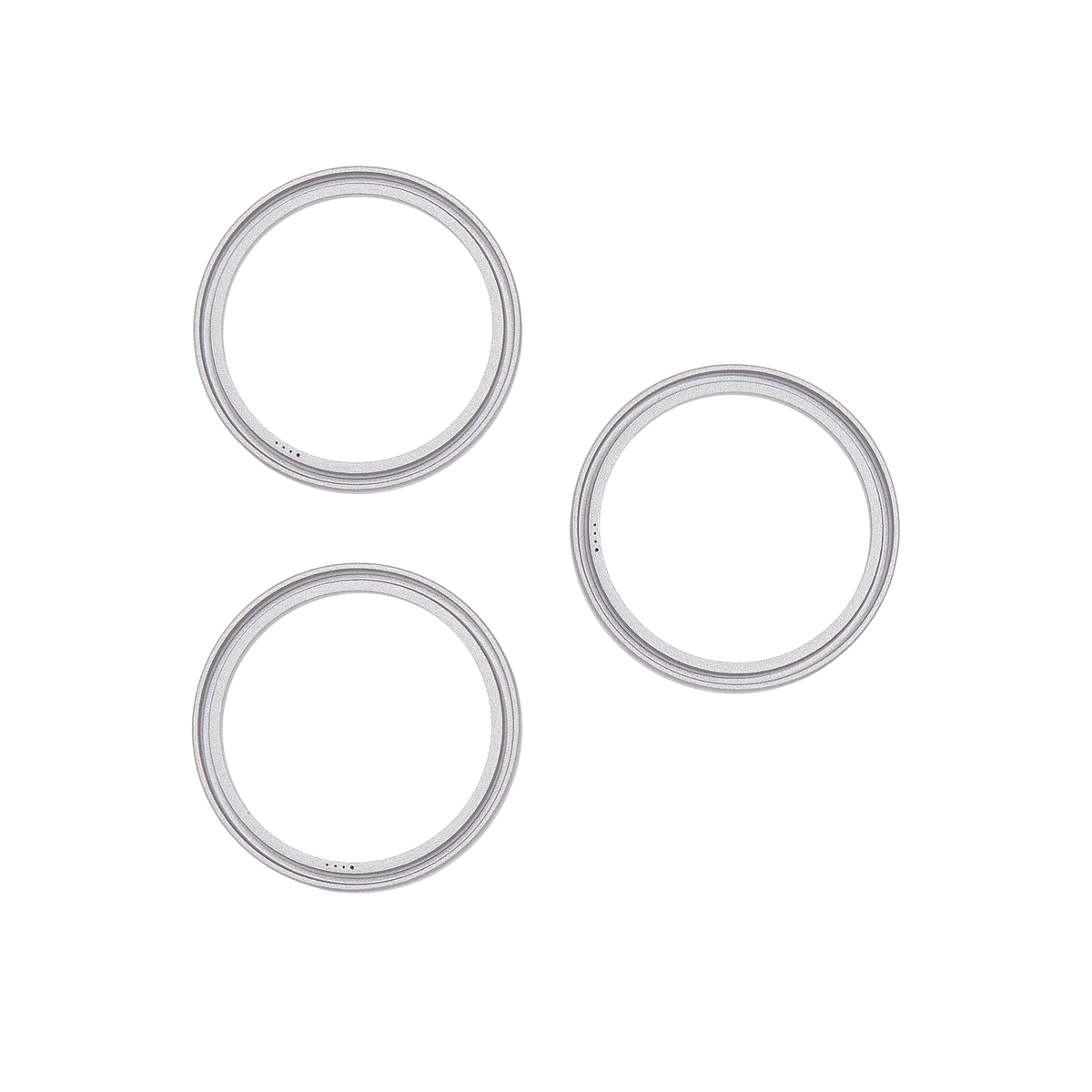 Back Camera Bezel Ring Only For iPhone 17 Pro / 17 Pro Max (Silver) (3 Piece Set)