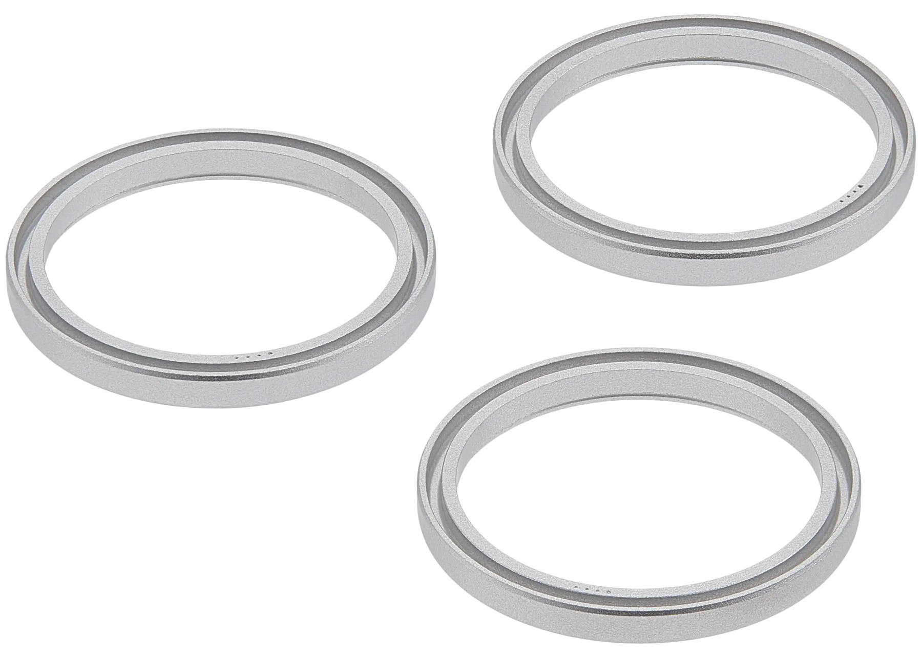 Back Camera Bezel Ring Only For iPhone 17 Pro / 17 Pro Max (Silver) (3 Piece Set)