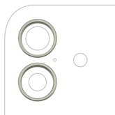 Back Camera Bezel Ring Only For iPhone 17 (Sage)