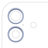 Back Camera Bezel Ring Only For iPhone 17 (Mist Blue)