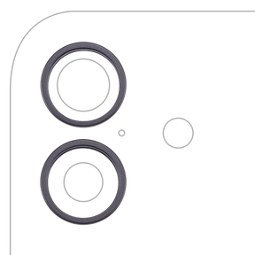 Back Camera Bezel Ring Only For iPhone 17 (Black)