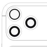 Back Camera Lens (Glass Only) With Adhesive For iPhone 17 Pro / 17 Pro Max (3 Piece Set) (Aftermarket Plus)
