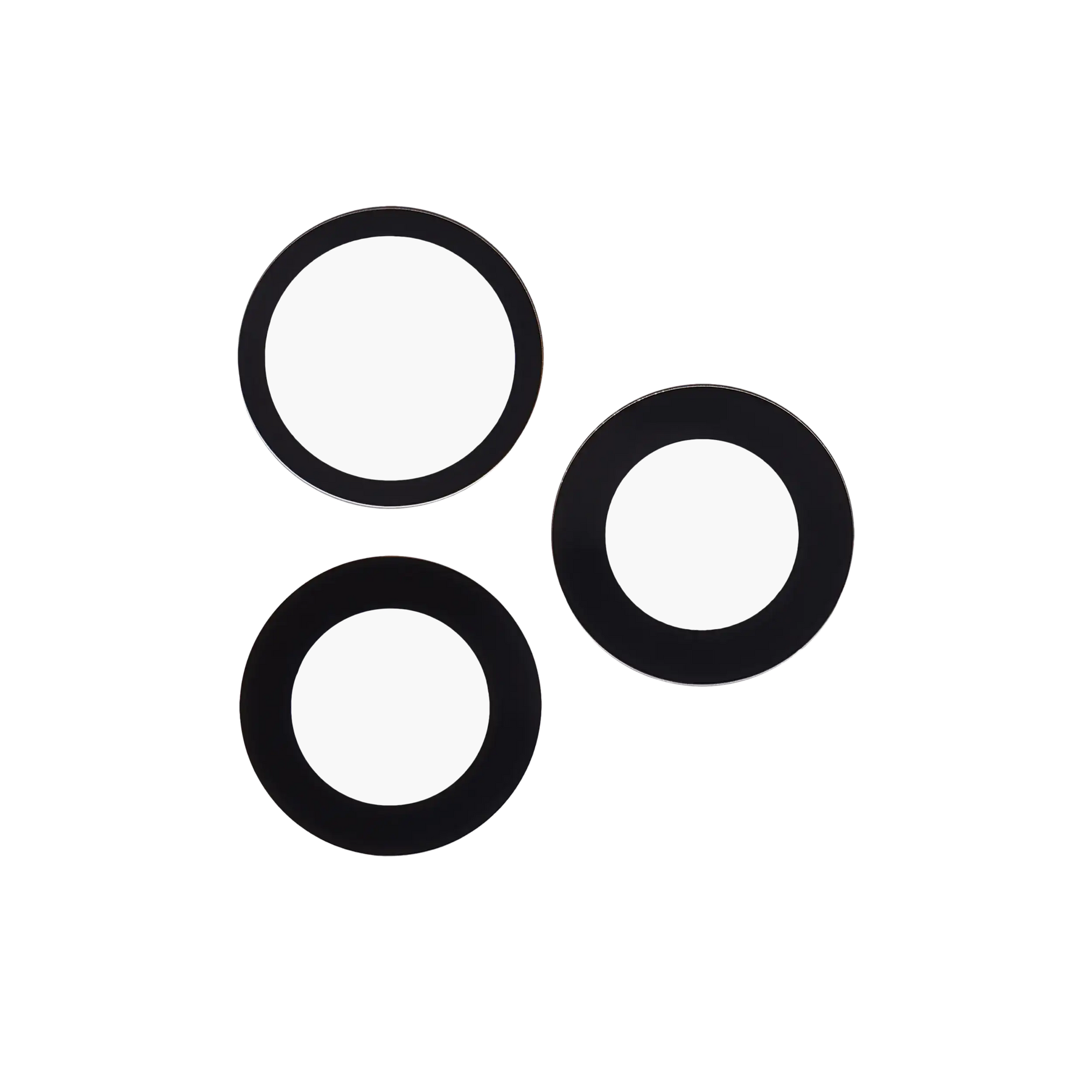 Back Camera Lens (Glass Only) With Adhesive For iPhone 17 Pro / 17 Pro Max (3 Piece Set) (Aftermarket Plus)