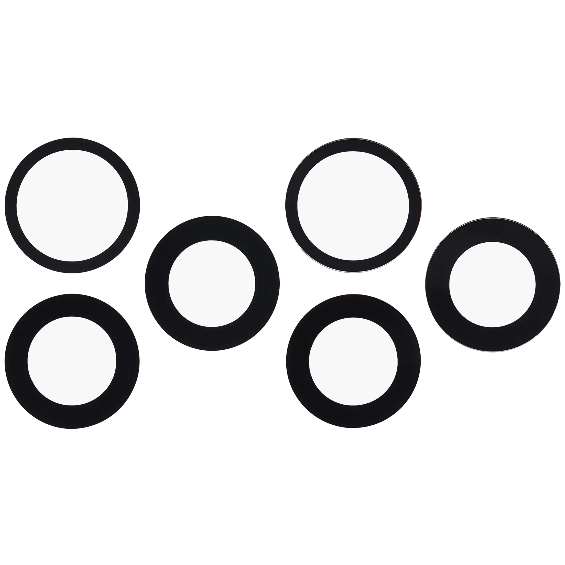 Back Camera Lens (Glass Only) With Adhesive For iPhone 17 Pro / 17 Pro Max (3 Piece Set) (Aftermarket Plus)