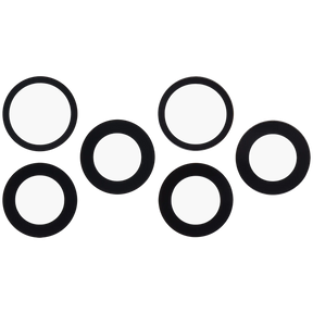 Back Camera Lens (Glass Only) With Adhesive For iPhone 17 Pro / 17 Pro Max (3 Piece Set) (Aftermarket Plus)