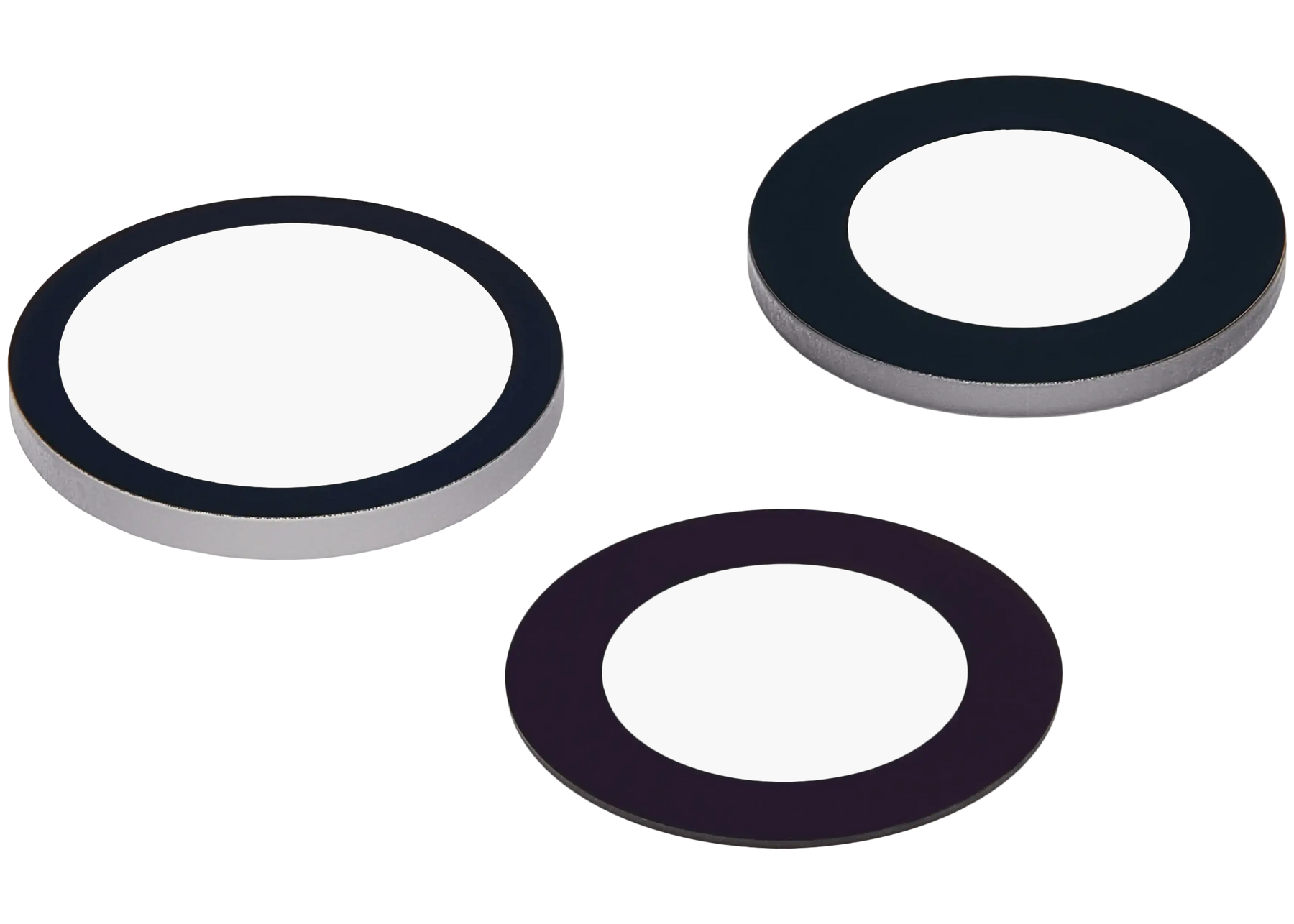 Back Camera Lens (Glass Only) With Adhesive For iPhone 17 Pro / 17 Pro Max (3 Piece Set) (Aftermarket Plus)