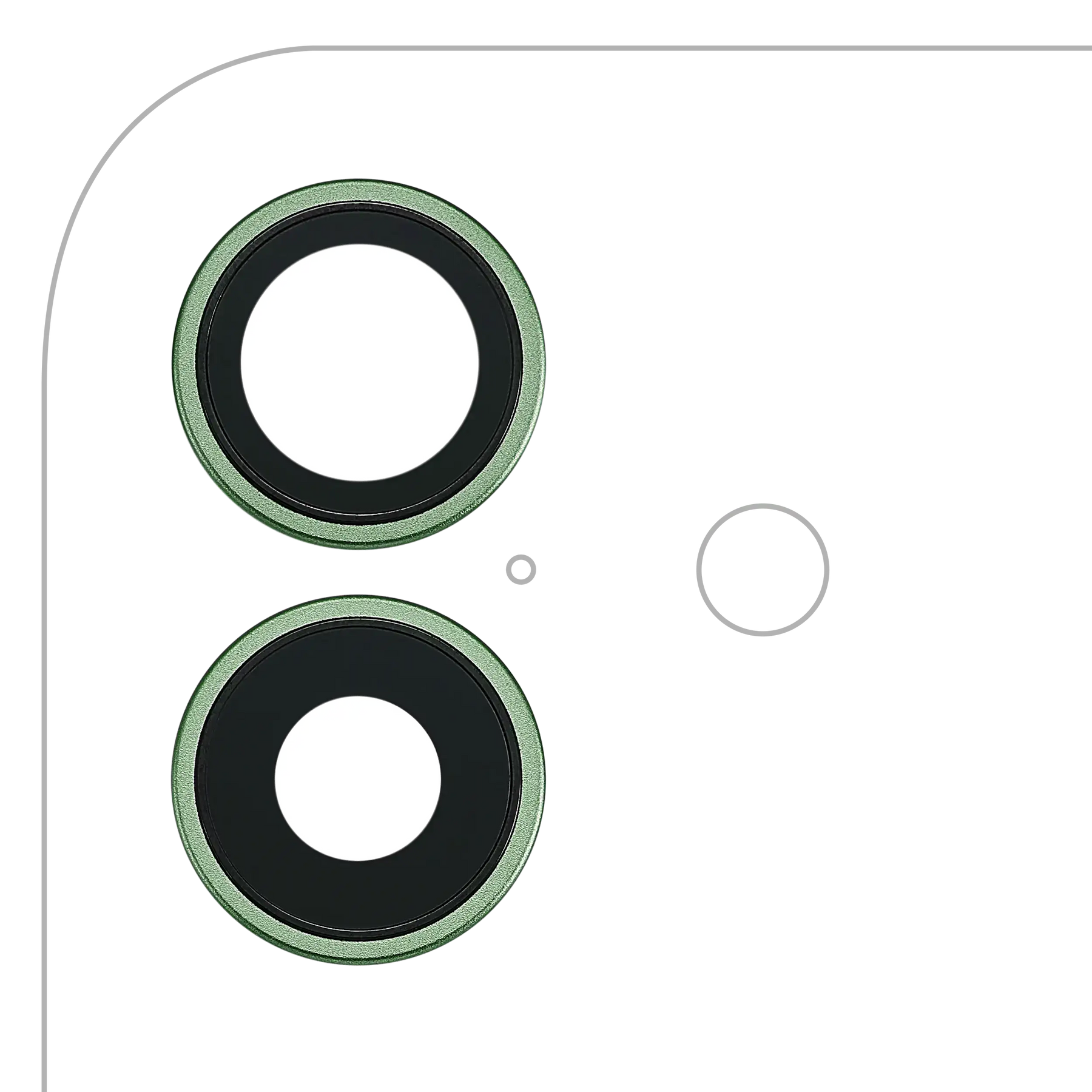 Back Camera Lens With Bracket & Bezel For iPhone 17 (Sage) (Premium)