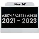 Complete LCD Display Assembly For iMac 24" A2874 / A2873 (2023) / A2438 (2021) (LG204A-215 LM235UH1 SDD1) (Used OEM Pull: Grade A) （Small Camera hole）(Silver)