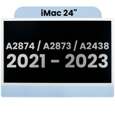 Complete LCD Display Assembly For iMac 24" A2874 / A2873 (2023) / A2438 (2021) (LG204A-215 LM235UH1 SDD1) (Used OEM Pull: Grade A) （Small Camera hole）(Blue)