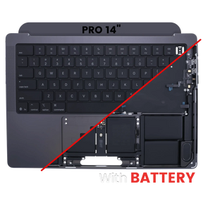 Top Case With Battery (ANSI) For MacBook Pro 14" A3434 (2025) (Genuine OEM) (Space Black)